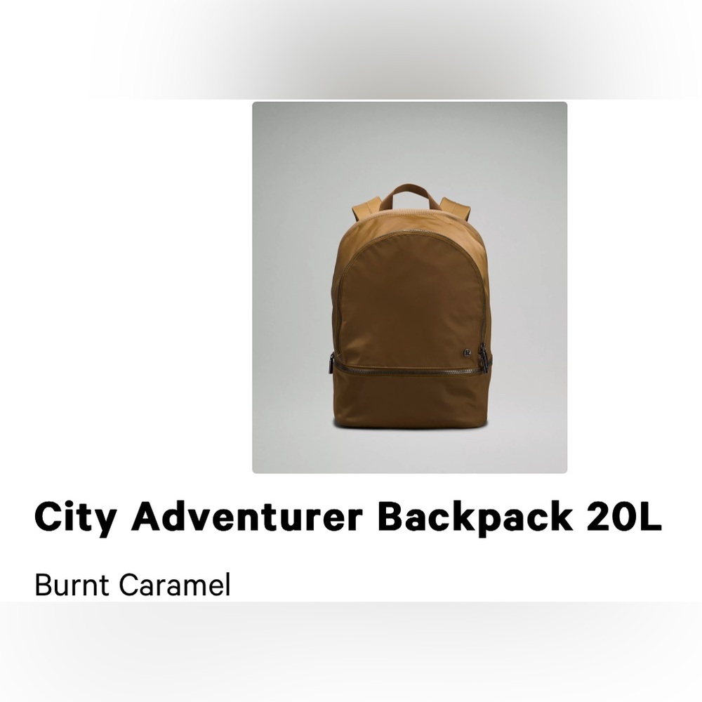 Lululemon City Adventurer Backpack Caramel